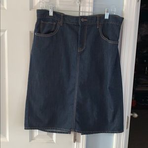 Denim Skirt Size 12 High Rise